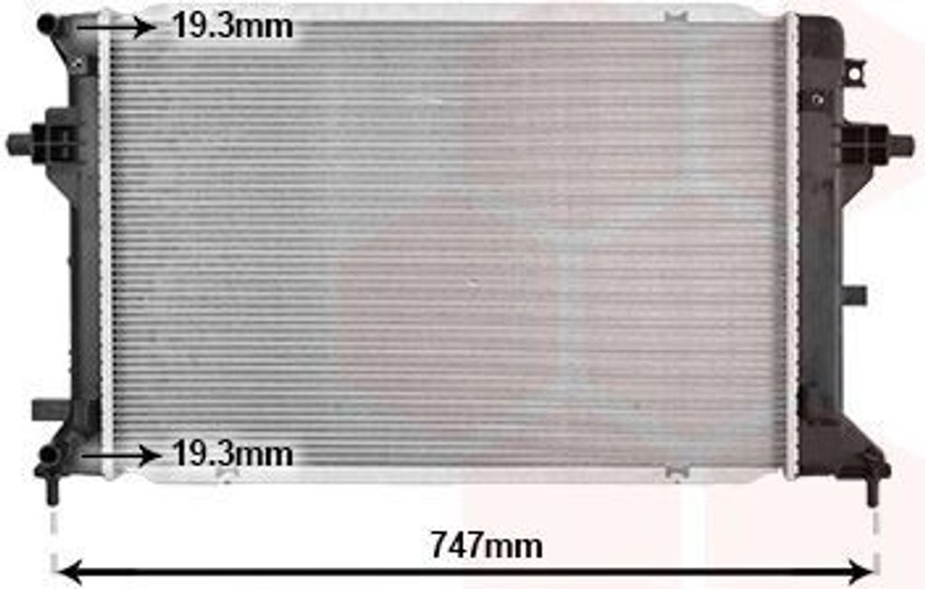 VAN WEZEL 82012747 Kühler Wasserkühler Motorkühler für HYUNDAI IONIQ (AE)