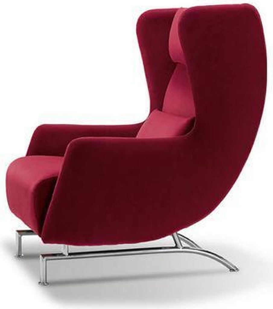 Sessel Sitz Einsitzer Design Gelb Polster Wohnzimmer Möbel Ohrensessel Prianera