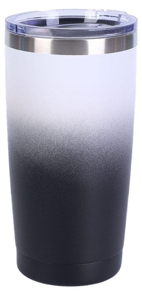 Edelstahlbecher wie abgebildet | Vakuumisolierte Flasche mit flexiblem Deckel und Strohhalm für heiße und kalte Getränke