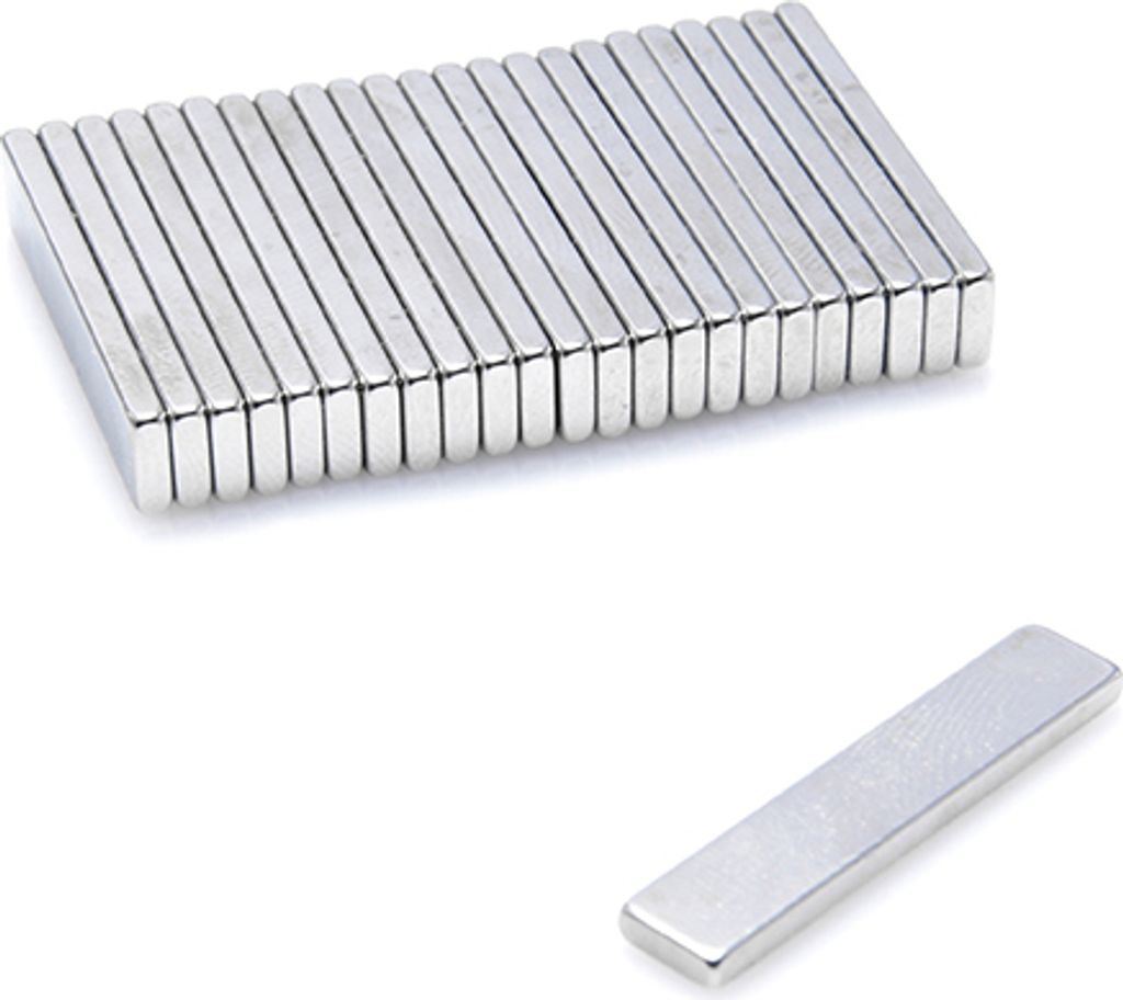 Neodym Magnete 30 x 6 x 2 mm N38 Quader Case - 10 Stück, Produktbild 