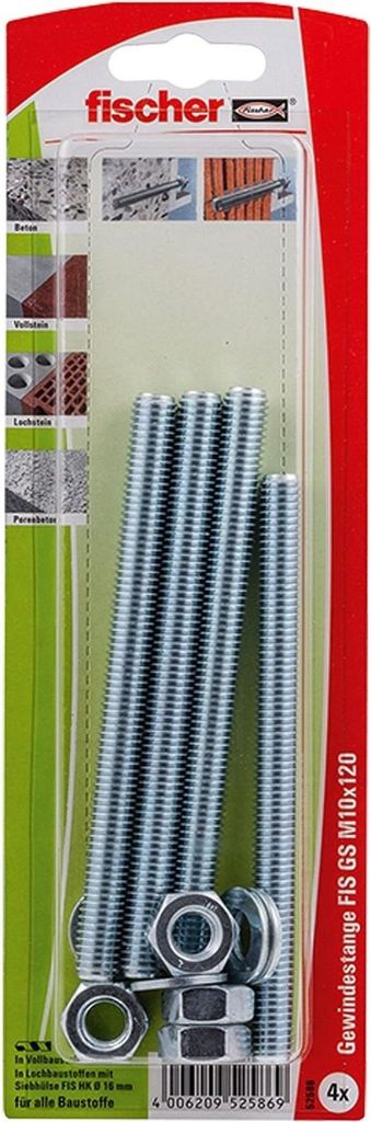 Fischer Injekt.Gewindeanker FIS GS M10x120 K (4), 052586