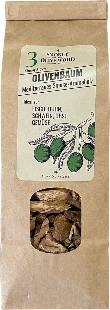 Olivenholzspäne zum Grillen und Räuchern 500 ml