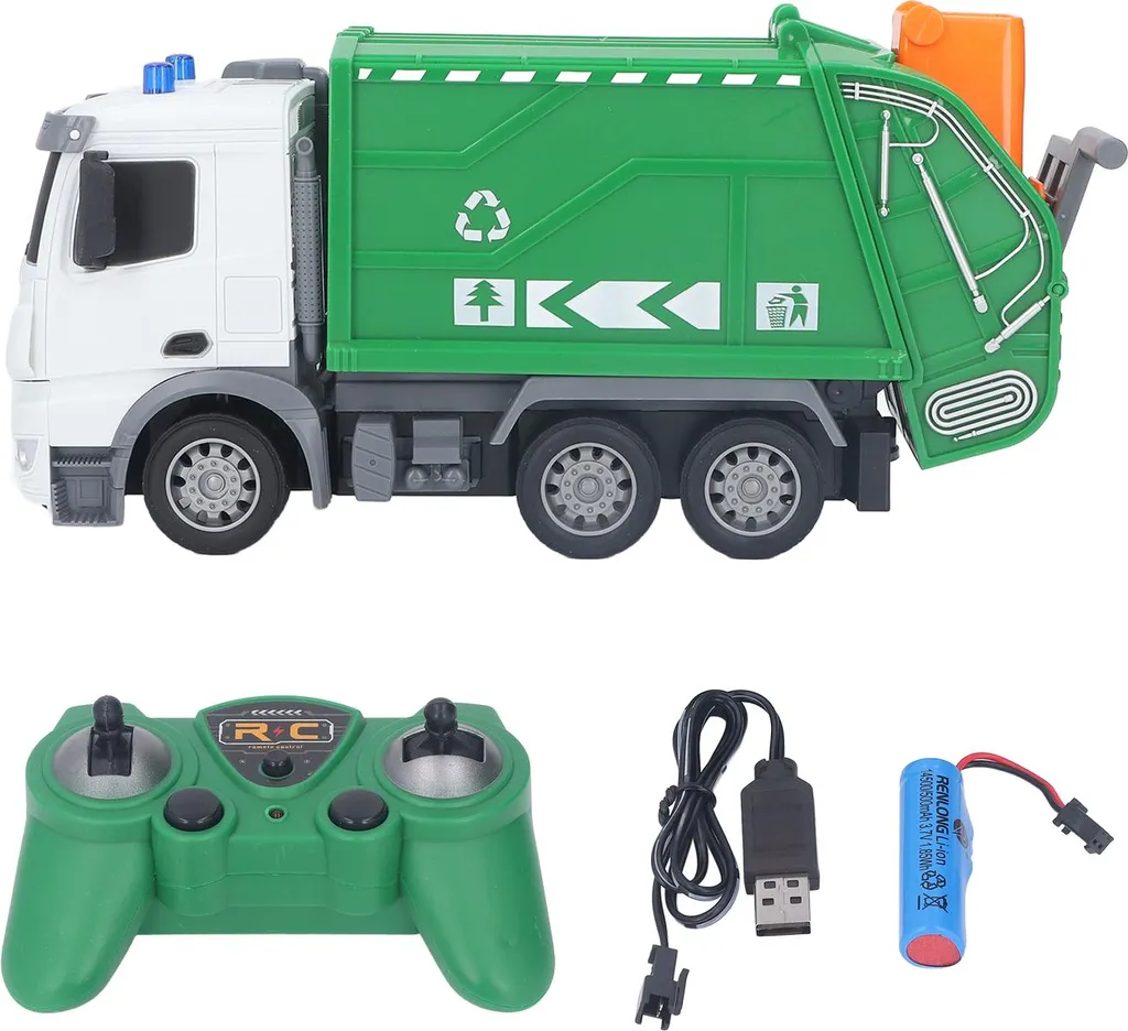 Jouet camion de recyclage électronique avec télécommande multidirection