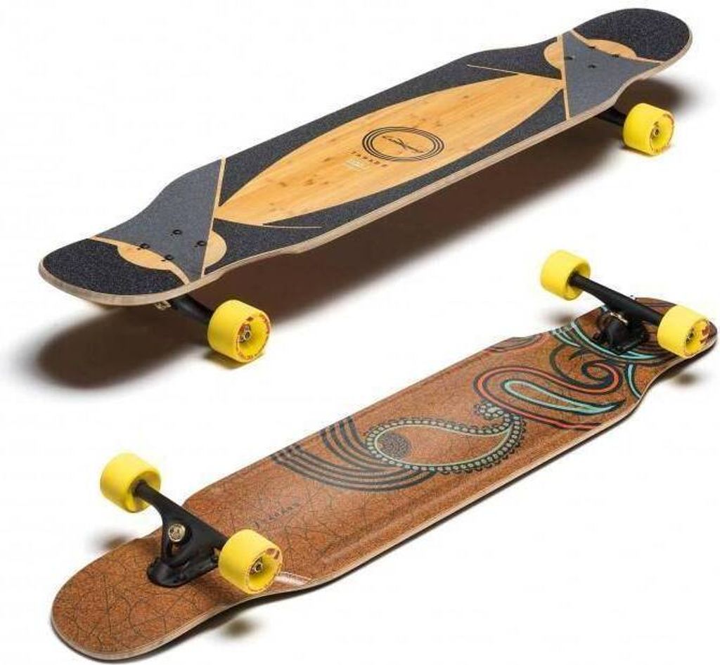 Loaded TARAB II LONGBOARD COMPLETE - FLEX 2 - Orangatang Fat Free 65mm Wheels (Yellow)