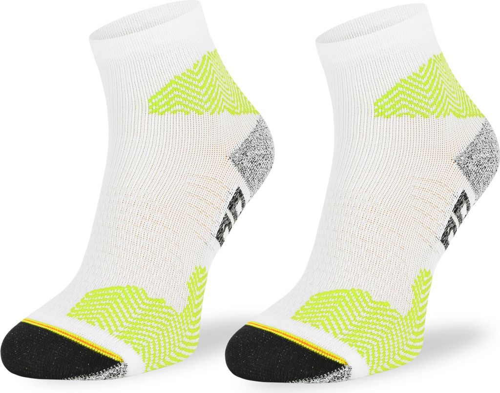 SKIETY Laufsocken mit Silber Ionen Comodo Run1 - Weiß Grün - 43-46