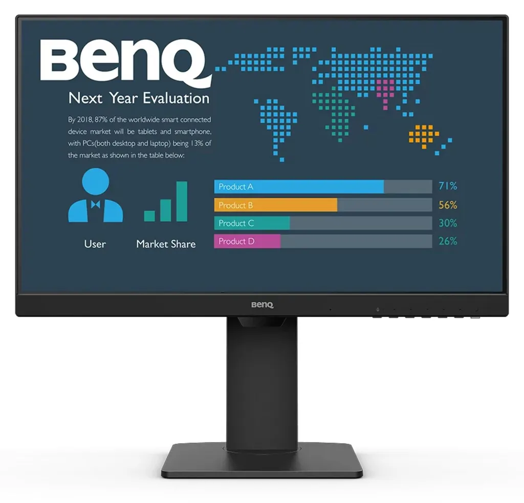 Écran PC Bureautique BenQ BL2486TC 24 Pouces IPS Full HD Noir