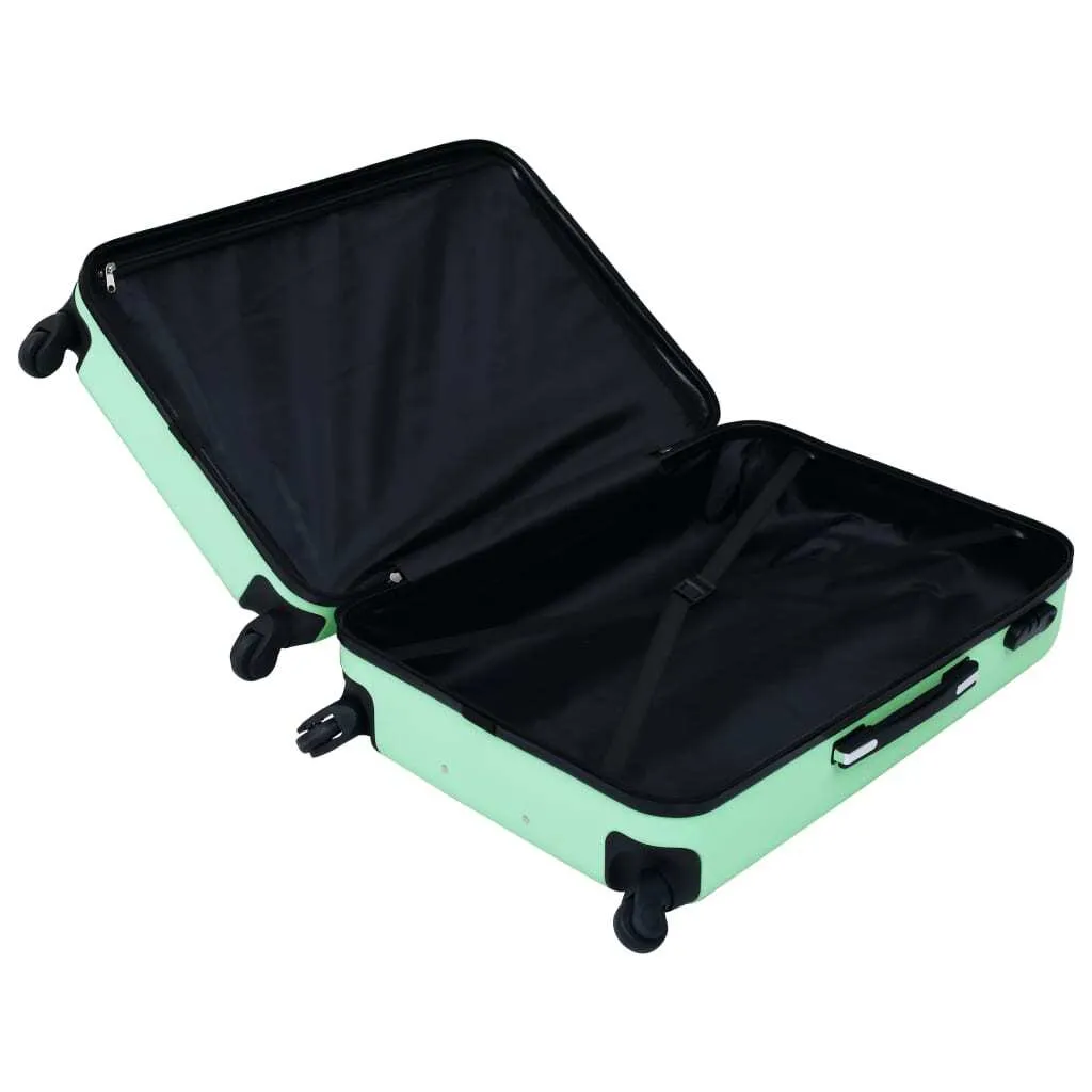 Trolley vidaXL coque dure ABS vert menthe : bagage robuste et sûr - 4