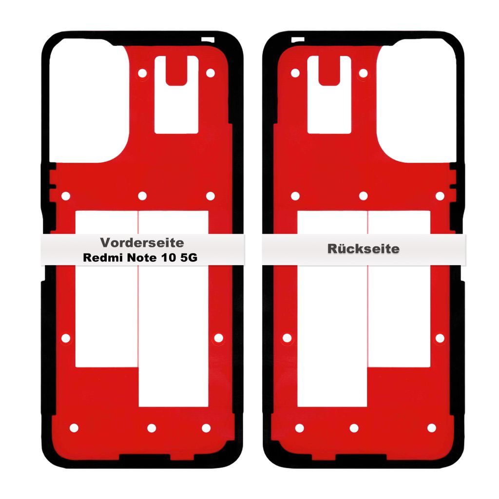 Redmi Note 10 5G Akkudeckel Klebefolie Rahmen Kleber Produktbild 