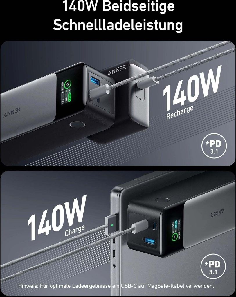 Anker 737 24000 Mah Black, Silver Powerbank | Kaufland.pl