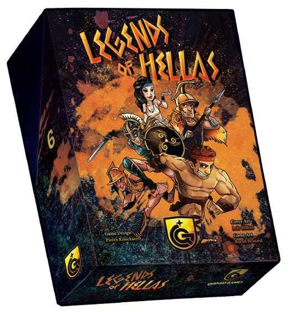 Jeu de cartes Legends of Hellas Quined Games : aventure stratégique coop