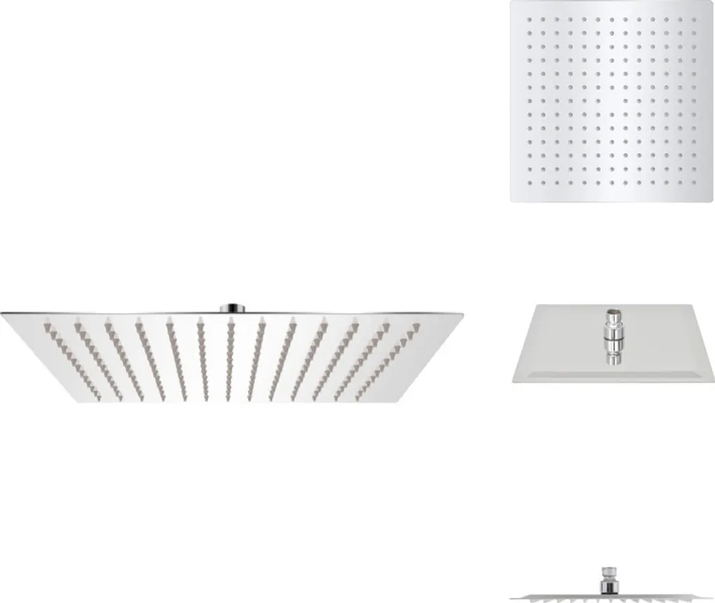 Soffione Doccia Pioggia 25x25 Acciaio Inox vidaXL | Benessere in Bagno