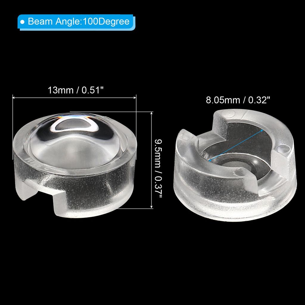 13mm LED Konvexe Linse 15 Pack 100¡ã Strahlwinkel Acryl LED Optisch Konvexe Verflš¹ssiger Objektiv fš¹r 1W 3W LED Lampe Perlen Infrarot Kamer...