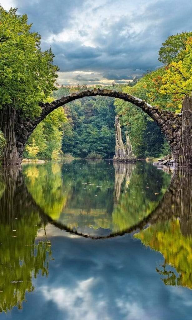 Fototapete - Arch Bridge 150x250cm - Vliestapete