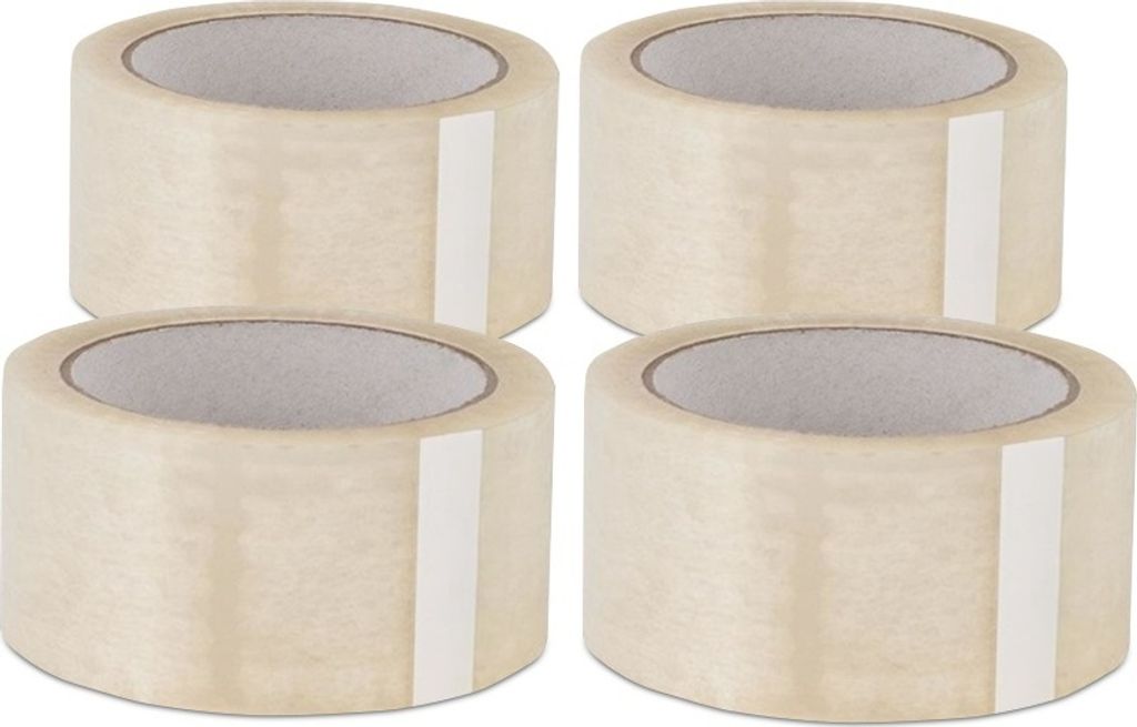 4x Klebeband Packband Paketband PP 48 mm x 66 m Paket Band Produktbild 1