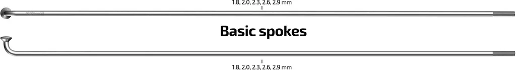 Raggi Sapim Leader 248mm Inox 2.0mm - Kit 100pz per Ruote Custom