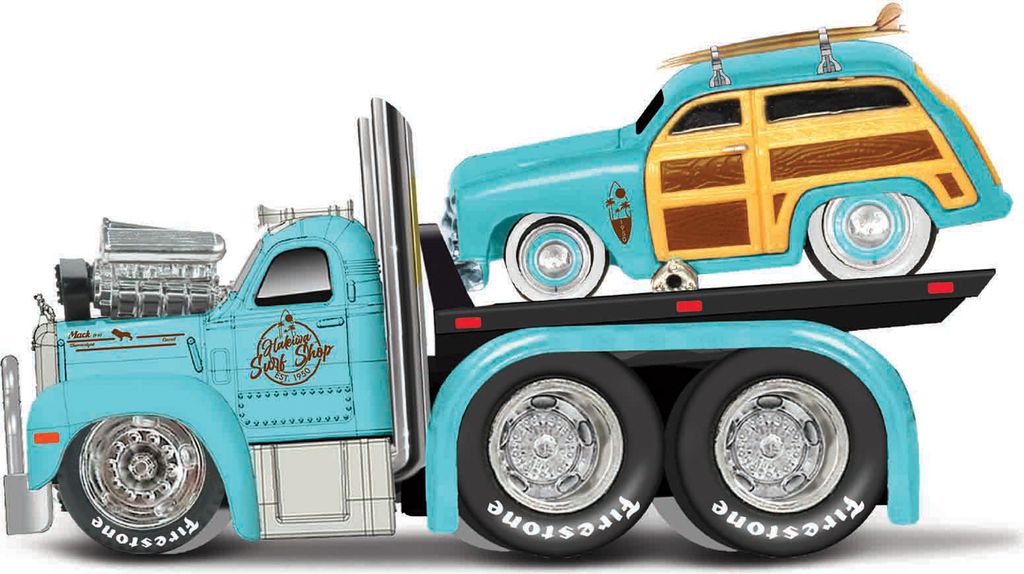 Maisto - Muscle Transports - 1953 MACK B-61 Flatbed 1950 Zdjęcie produktu 