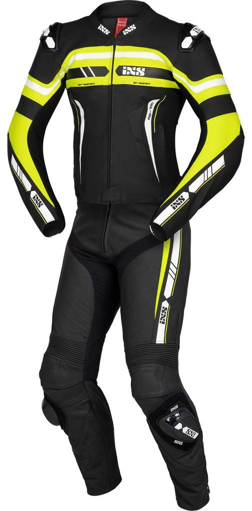 iXS Kombi Sport LD RS-700 2pc schwarz-gelb-weiss Größe: 98H