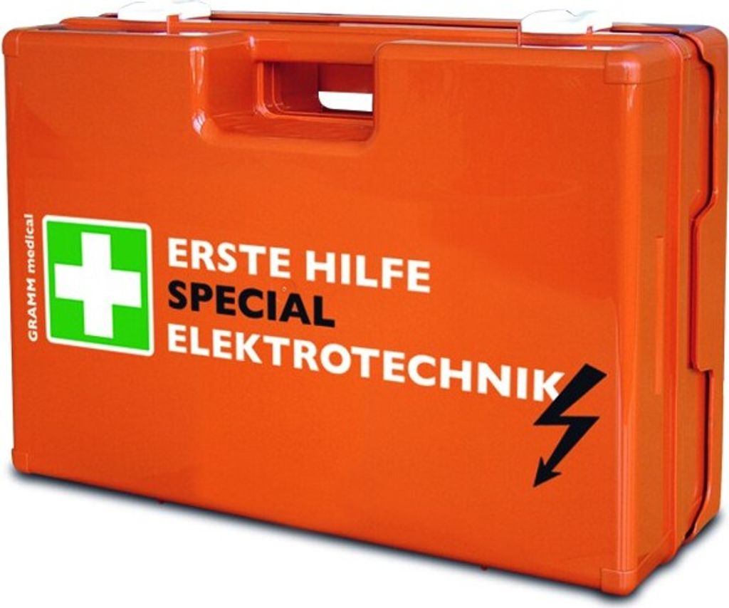 Verbandkoffer SPECIAL Elektrotechnik mit Inhalt DIN 13 157 + Zusatzausstattung