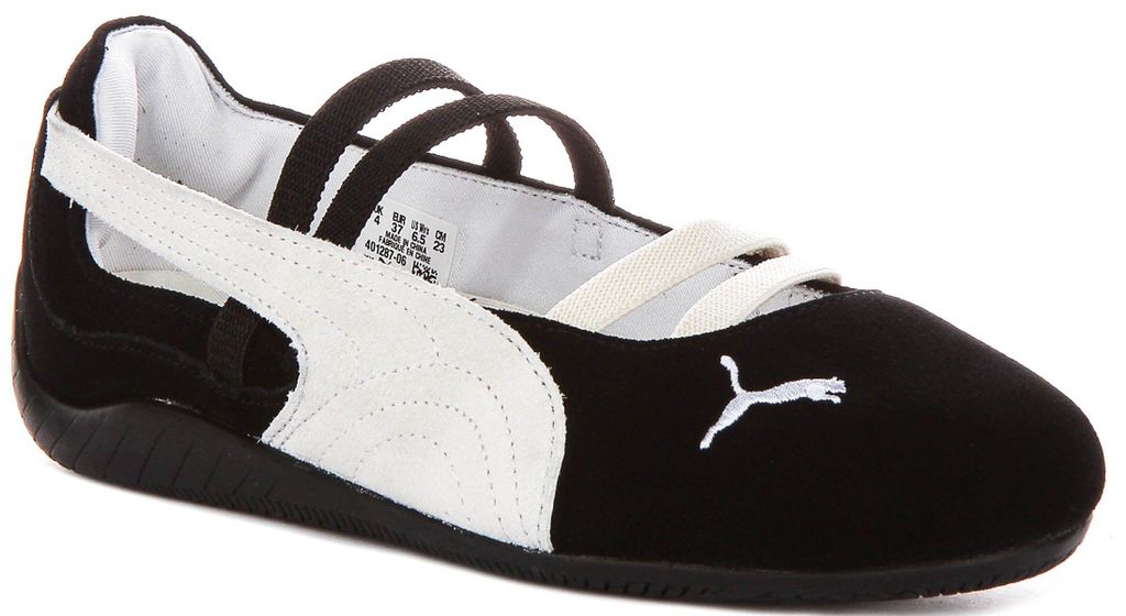 Puma SC Ballet Sd in Schwarz-Weiß für Damen – Größe 7,5 UK Produktbild 