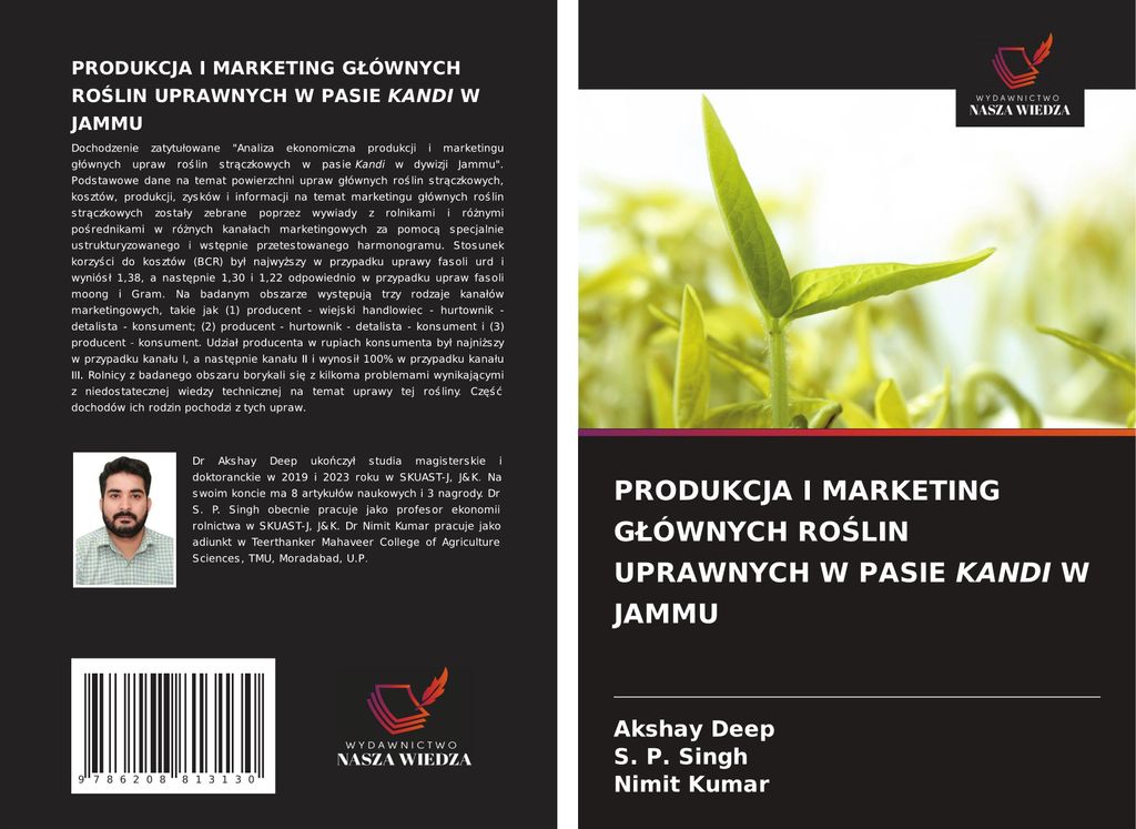 Produkcja I Marketing G¿Ównych Ro¿Lin Uprawnych W Pasie Kandi W Jammu