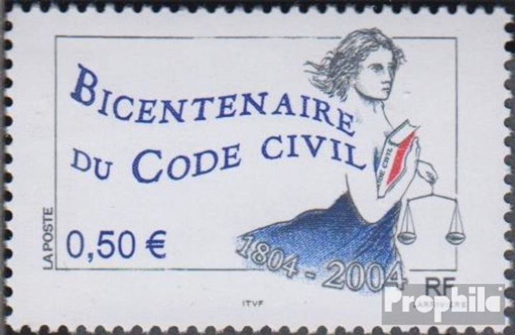 Briefmarken Frankreich 2004 Mi 3788 (kompl.Ausg.) postfrisch Zivilgesetzbuch