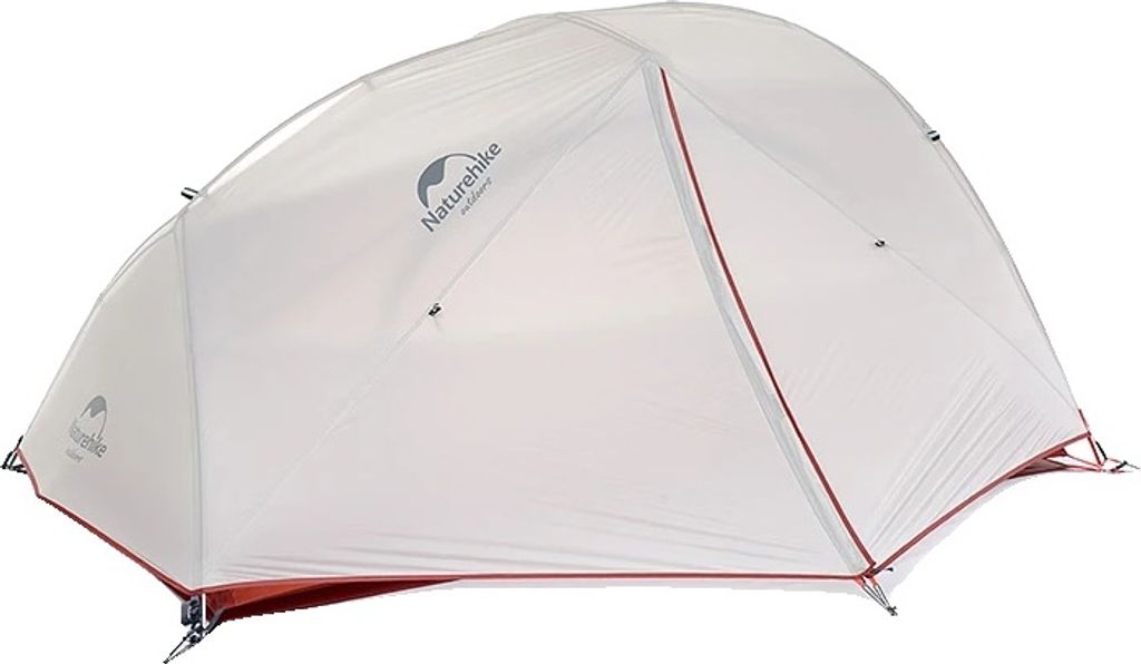 Campingzelt, wasserdicht 4000 mm, leichtes Design, Grau - 3 Staffeln