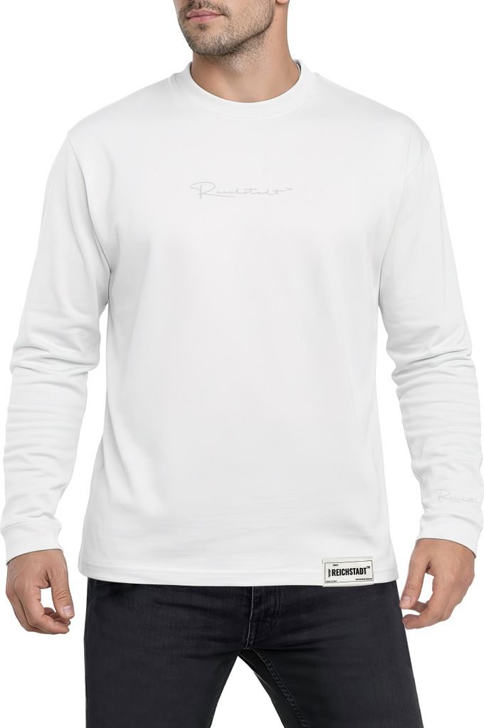 Reichstadt Herren Longsleeve 23RS042 White XL