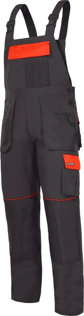 Salopette de Travail Respirante 190g/m2 Graphite Orange Lahti S