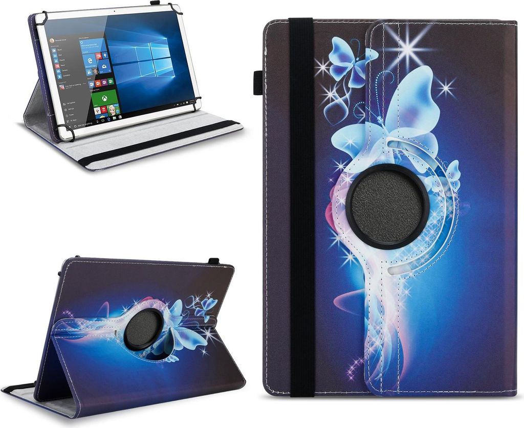 Tablet Tasche für PRITOM M10 / L10 10 Zoll Hülle Schutzhülle 360° Drehbar CaseFarben:Motiv 25