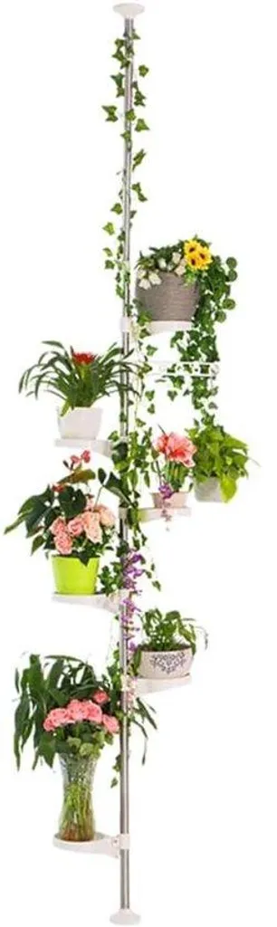 Support plantes 7 niveaux ivoire : stabilisez vos fleurs avec élégance