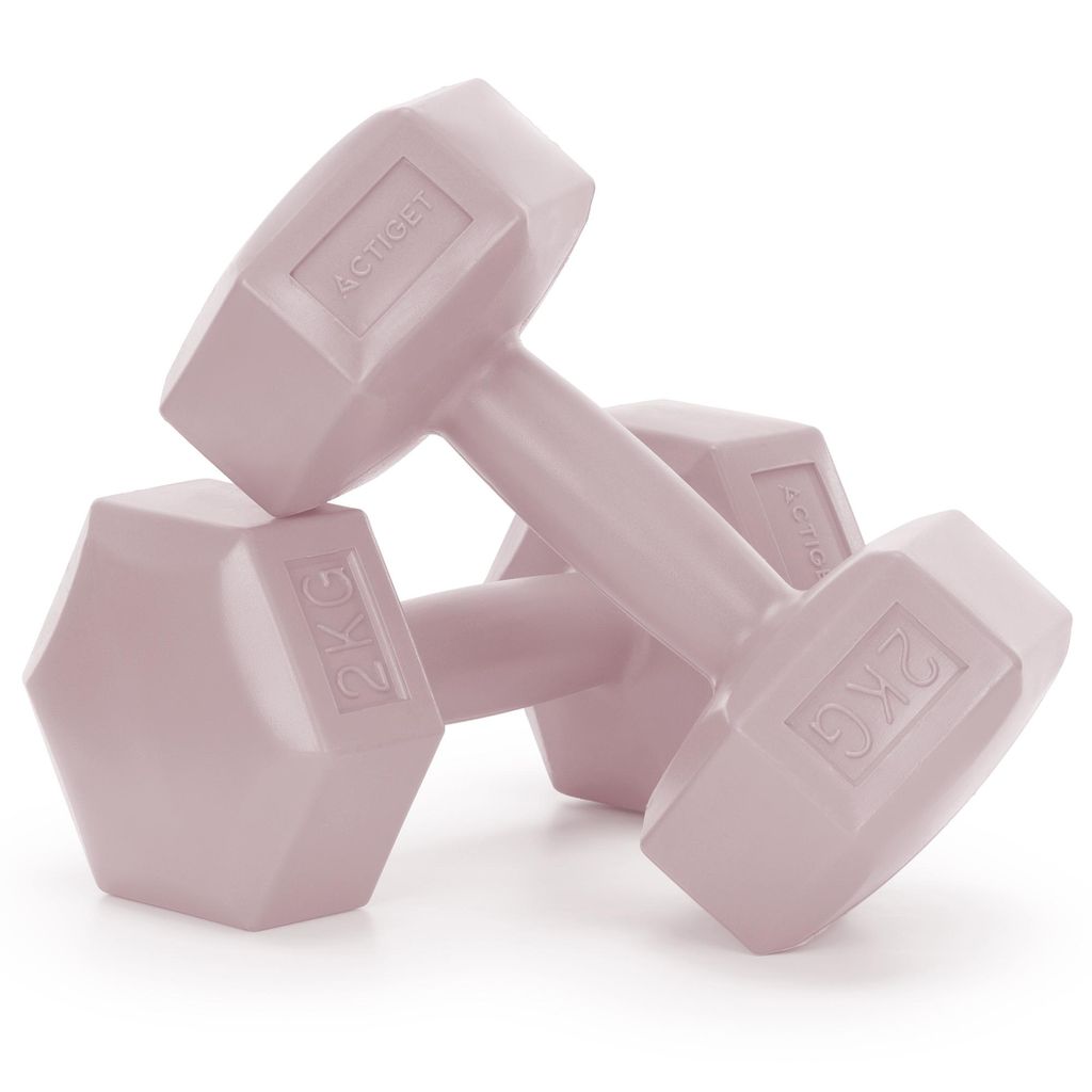 Dumbbell Set - 2 KG - Roze - Oefengewichten Productafbeelding 