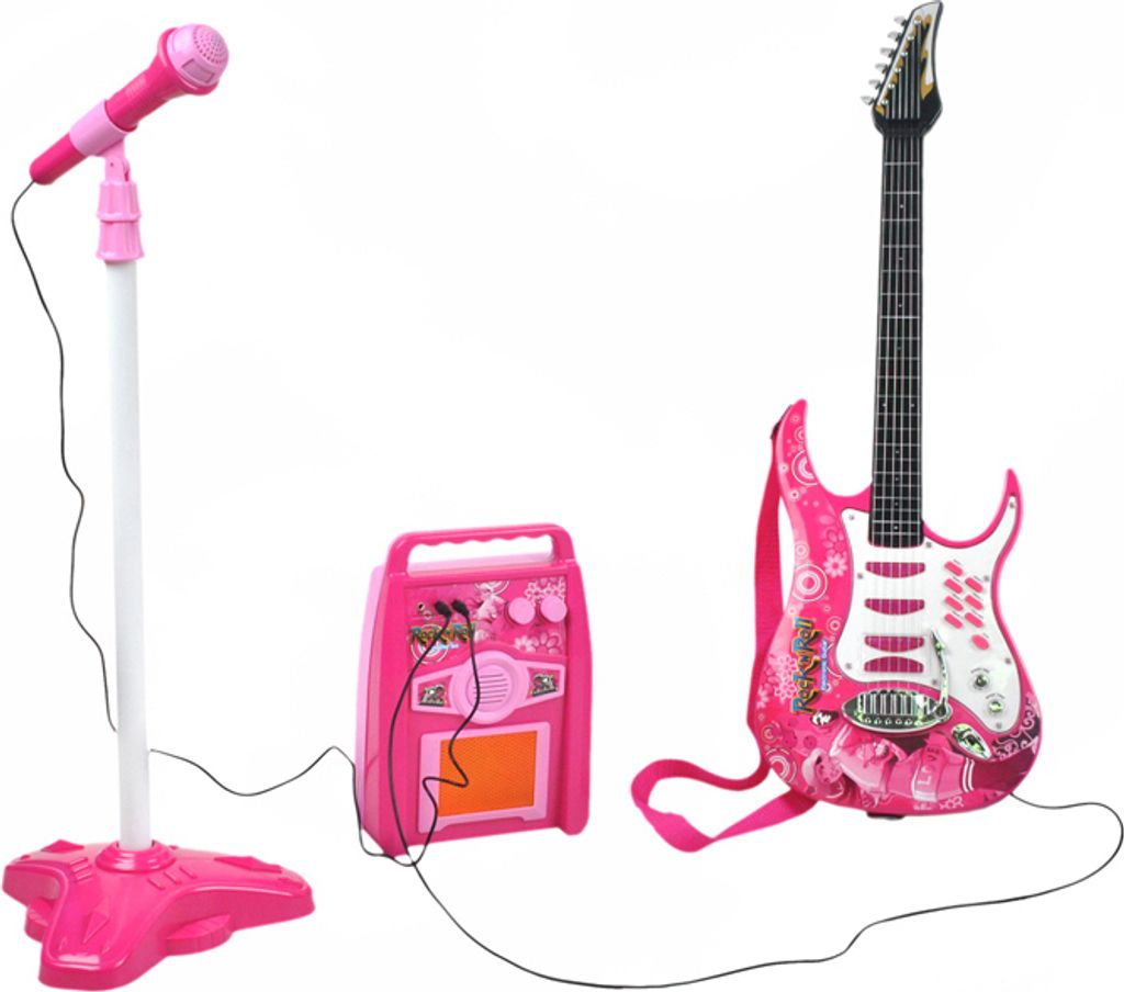 Kruzzel 22407 Dětská rocková elektrická kytara na baterie + Obrázek produktu 2