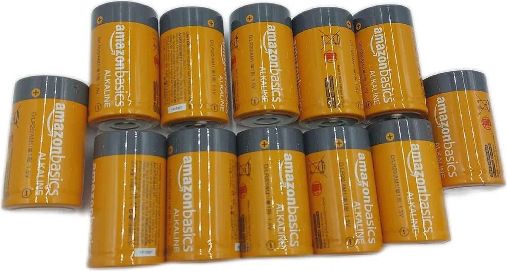 12 Piles D LR20 1,5V Haute Performance AmazonBasics Technologie Durable - 5
