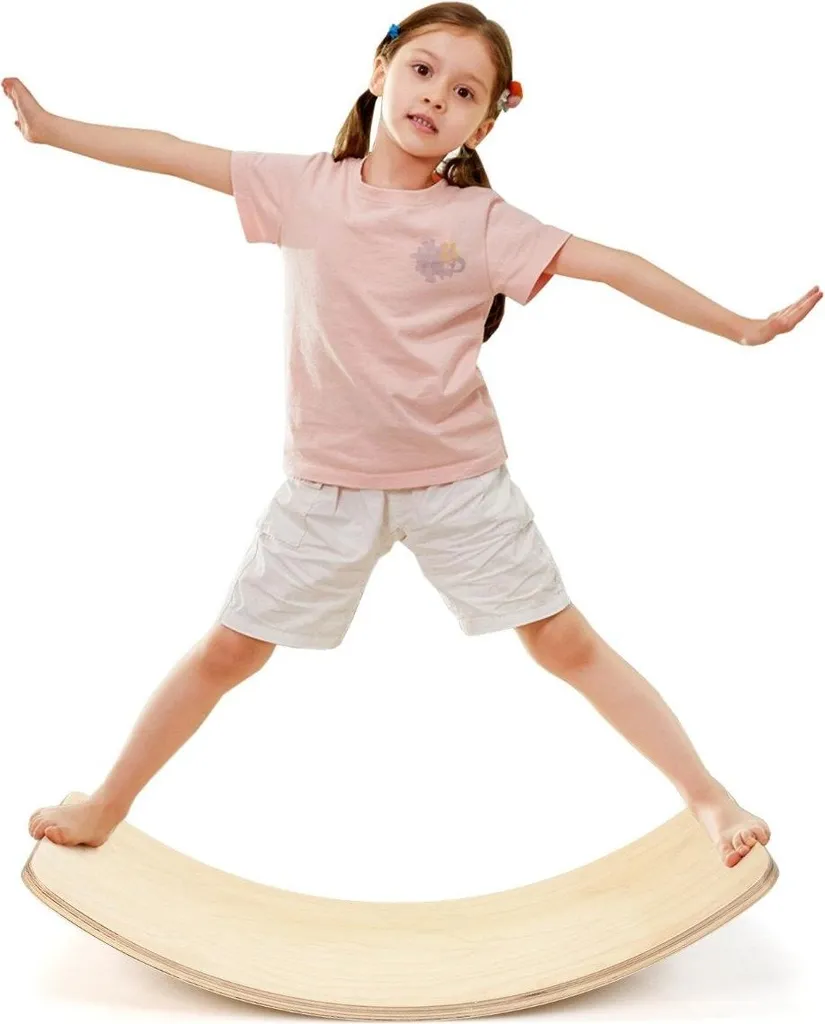Balance Board Waldorf Bambini 90cm - Tavola Legno Montessori