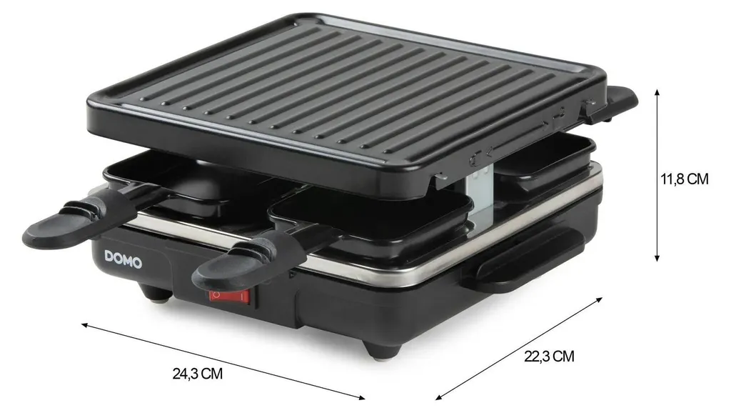 Raclette de Table pour Petits Comités DOMO DO9147G - Idéal Dîner de Fête