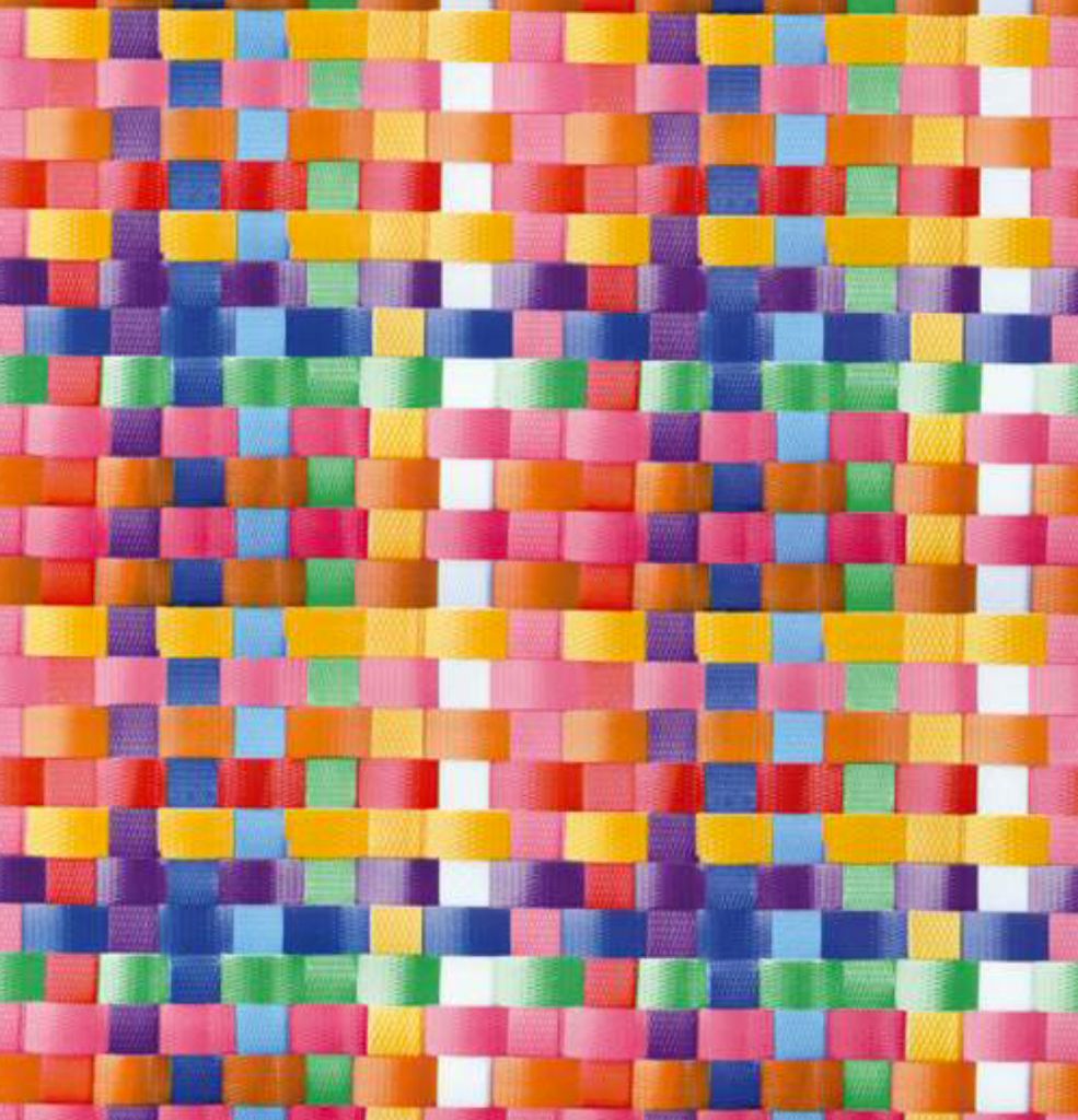 Klebefolie - Möbelfolie Rattan Design bunt -  45 cm x 200 Produktbild 