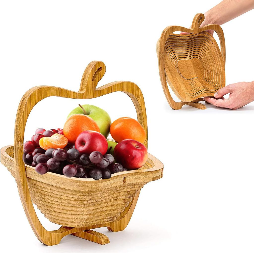OKWISH Obstteller-Klappkorb zum Verschenken für Haushaltsgebrauch Wohnzimmer
