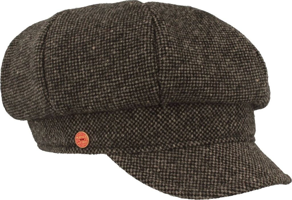 Mayser Tweed Ballonmütze Coco reine Wolle