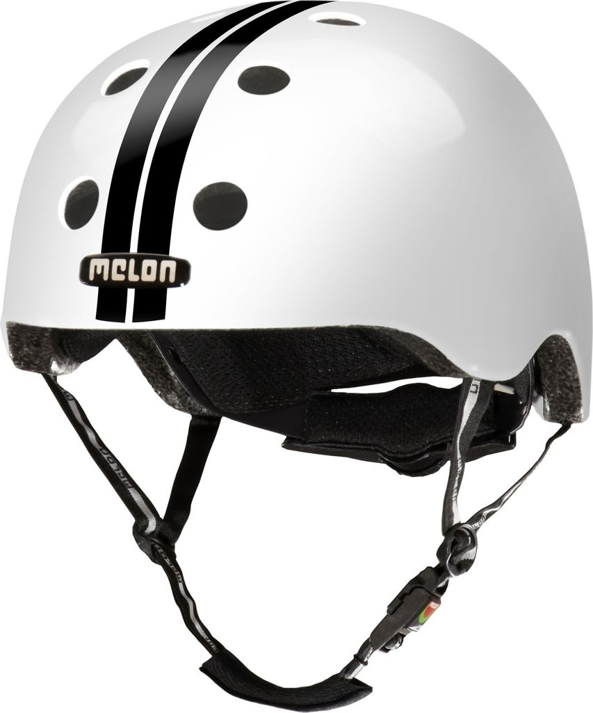 Melon kinderhelm Urban Active 46-52 cm schwarz/weiß Größe XXS/S