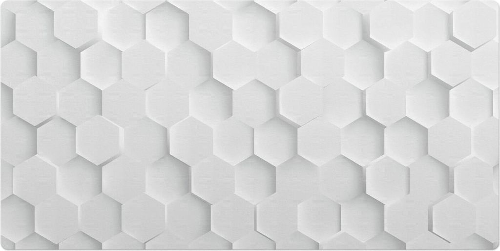 3D-Wabe– Schreibtischunterlage – Schreibtisch Tischunterlage – 90x45 cm – Unterlage Groß Schreibtischmatte