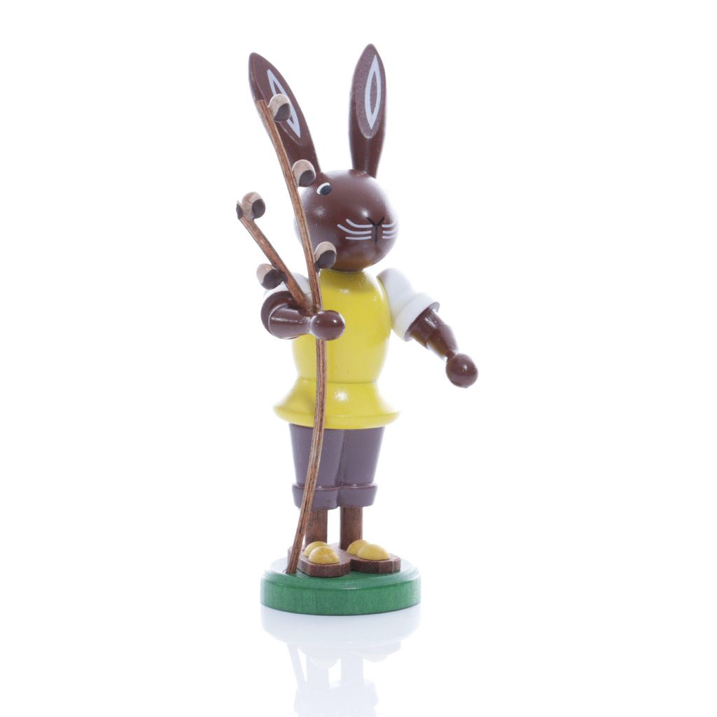 Osterfigur Hase mit Blume Höhe ca 9 cm NEU