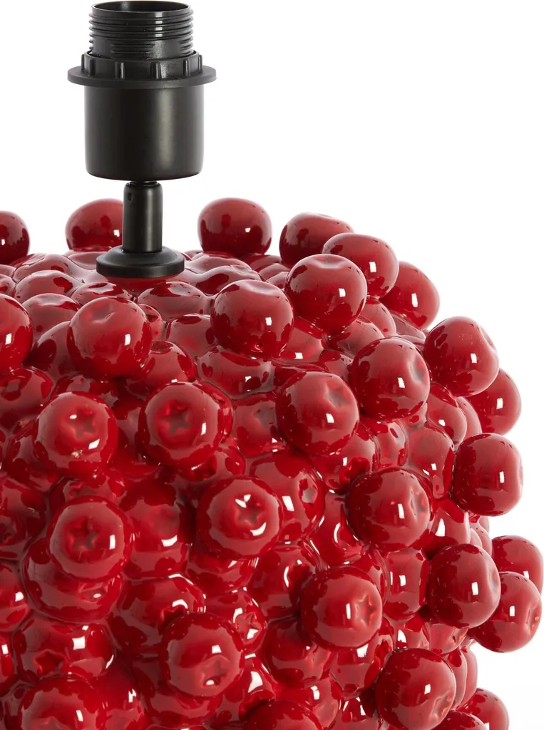 Lampe d'appoint Berries rouge céramique Ø 32cm E27 pour éclairage doux