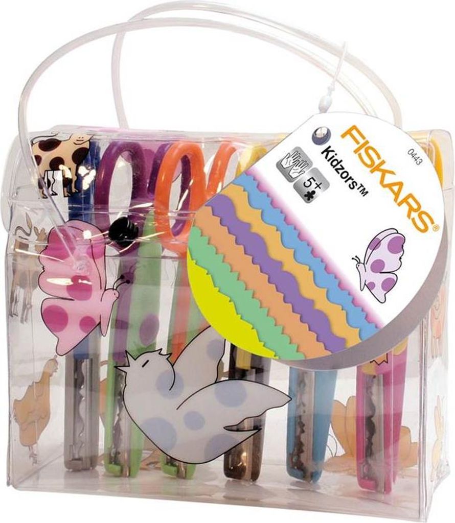 Fiskars Kidzors - sada x 6 pták, kuře, prasátko, včelka, Image du produit 