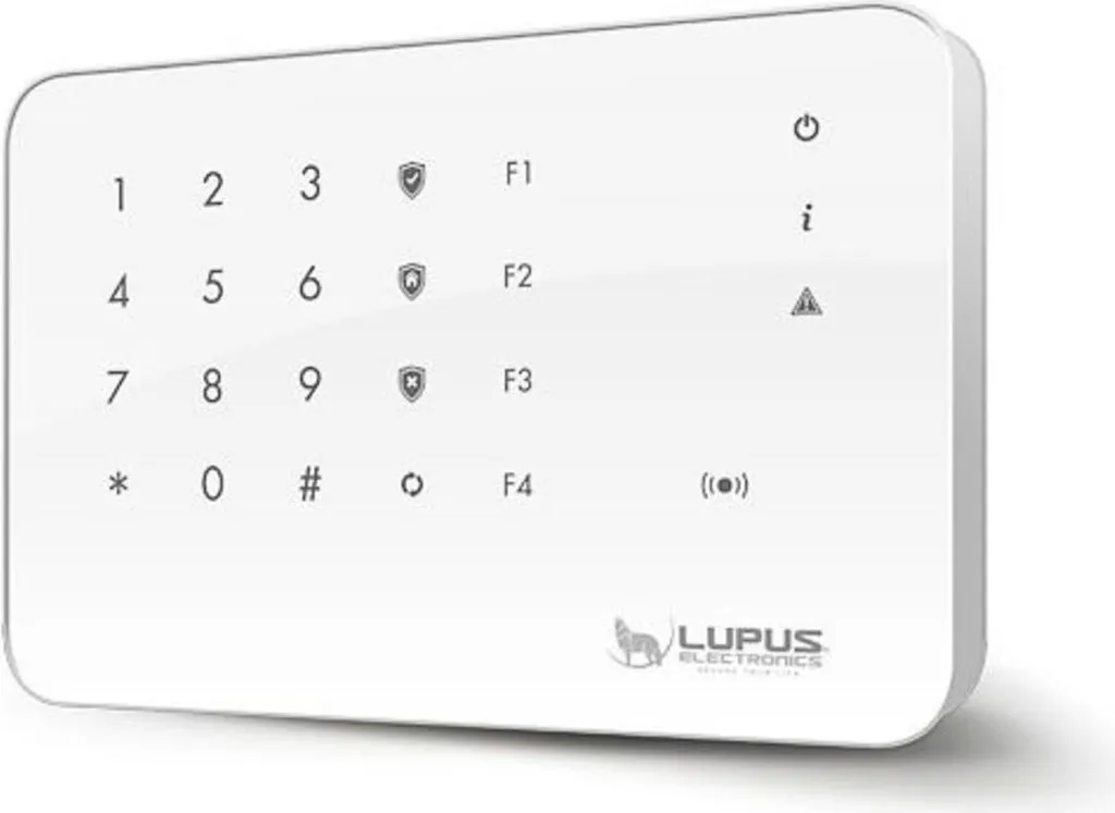 Clavier à Code Extérieur LUPUS V2 Digicode Sans Fil pour Alarme Maison