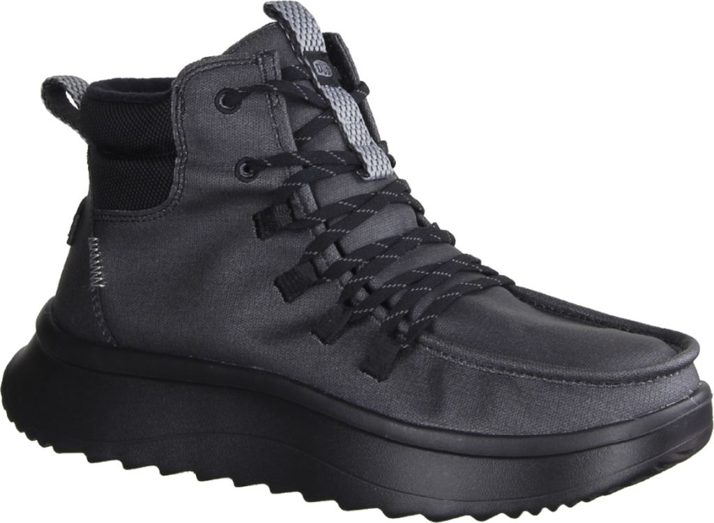 Hey Dude Wendy Peak 41990-060 Damen Boots, Textil/Synthetik, Black, Warmfutter - Damenschuhe Modische Stiefelette / Boots, Schwarz