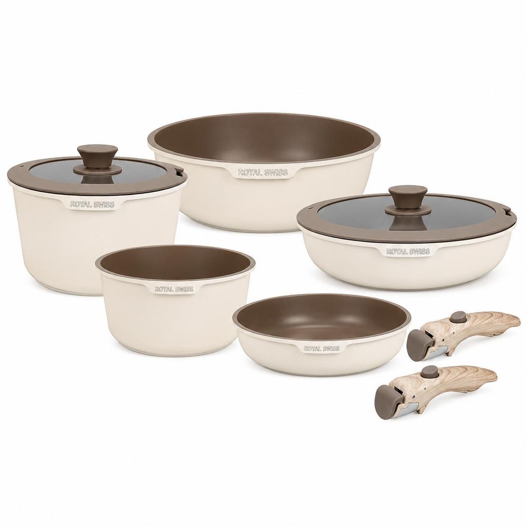 Pfannensets Topf-Sets Induktion Edelstahl  9-teilig Produktbild 