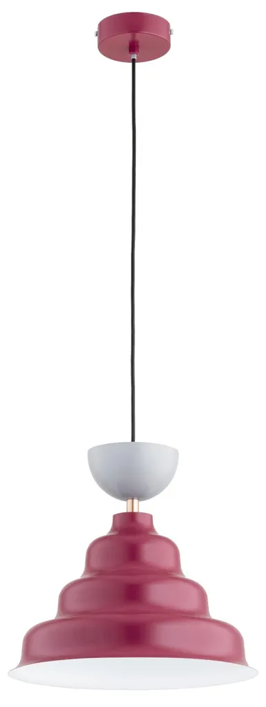 Suspension Alfa BAŁWANEK Rouge et Or, Métal, 1xE27, 90x32,5x32,5 cm, IP20