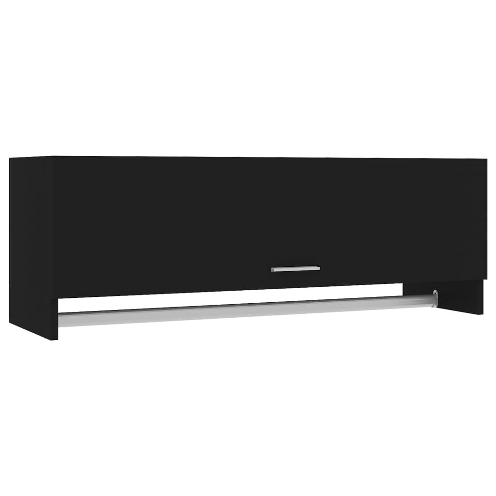 vidaXL Šatní skříň černá 100x32,5x35 cm odvozený výrobek ze Obrázek produktu 