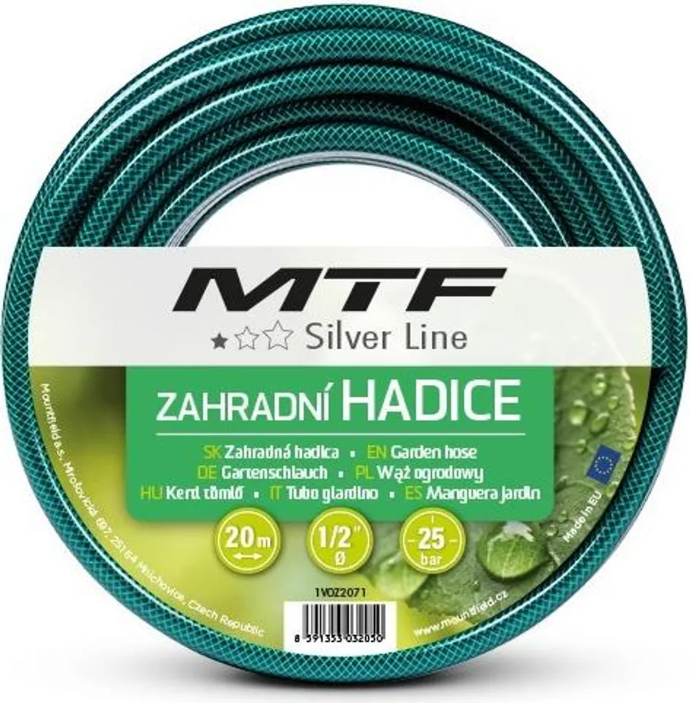 Tuyau arrosage 20m MTF Silver Line 1/2" fini les nœuds et pliures