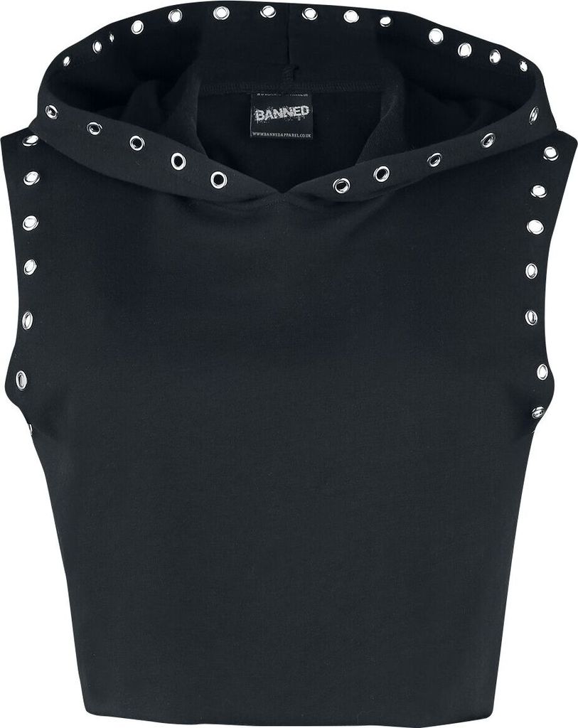 Banned Alternative Top Damen B Movie Hoodie schwarz Gothic 100% Baumwolle XL